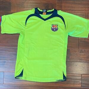 FC BARCELONA 2005-2006 FOOTBALL SOCCER SHIRT AWAY JERSEY SIZE M